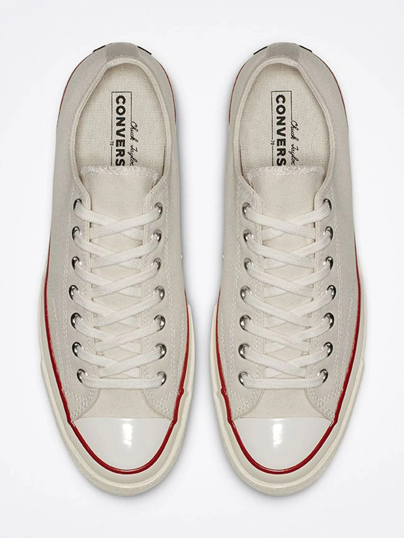 Chuck 70 Low Parchment/Garnet/Egret Shoes - Image 5